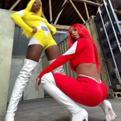 Lorlie ALL COSTUMES MORPHIN TIME! SEXY SUPERHERO MOVIE CHARACTER HALLOWEEN COSTUME