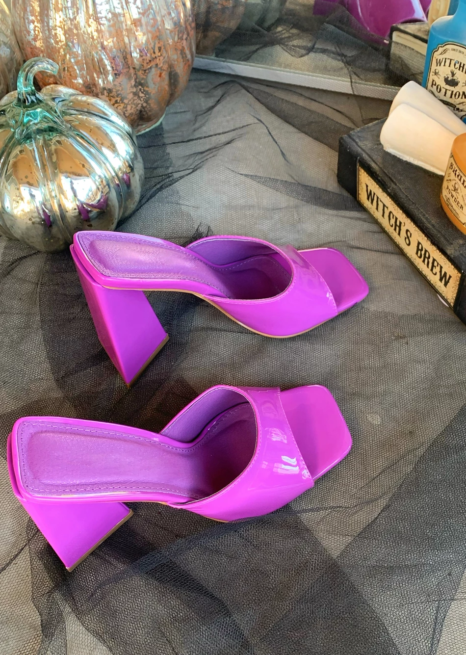 Lorlie HEELS ISSA MYSTERY PURPLE HEEL MULE 5 Lorlie HEELS ISSA MYSTERY PURPLE HEEL MULE
