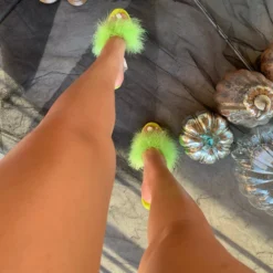 Lorlie SHOES THE MEAN ONE FUR MULE HEEL