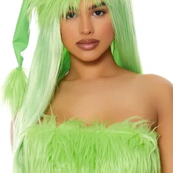 Lorlie LIGHT GREEN STRAIGHT LONG HAIR WIG