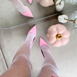 Lorlie SHOES WONDERLAND FANTASY GLOSSY PINK HEEL PUMP