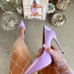 Lorlie WONDERLAND FANTASY GLOSSY LILAC HEEL PUMP