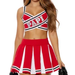 Lorlie A CHEER FOR PAPI SEXY CHEERLEADER HALLOWEEN COSTUME