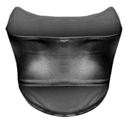 Lorlie QUITE AN EVENING SHINY BLACK CORSET TOP