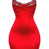 Lorlie HOLIDAY SASS RED MINI DRESS