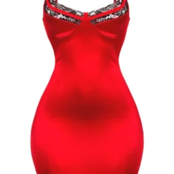 Lorlie HOLIDAY SASS RED MINI DRESS