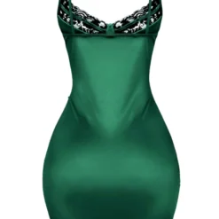 Lorlie DRESSES HOLIDAY SASS GREEN MINI DRESS