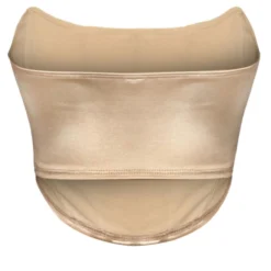 Lorlie WOMENS QUITE AN EVENING SHINY BEIGE CORSET TOP