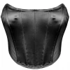 Lorlie QUITE AN EVENING SHINY BLACK CORSET TOP