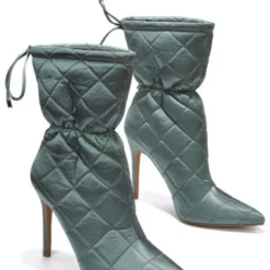 Lorlie WOMENS PERFECT TIMING GREEN HEEL BOOT