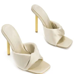 Lorlie WOMENS GLAM SZN OFF WHITE HEEL MULE