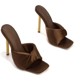 Lorlie GLAM SZN TAUPE HEEL MULE