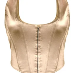 Lorlie NO MORE GAMES BEIGE CORSET TOP