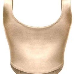 Lorlie NO MORE GAMES BEIGE CORSET TOP