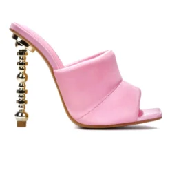 Lorlie HIGH GLAM PINK MULE HEEL
