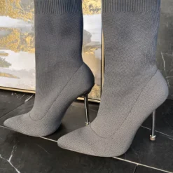 Lorlie HIT DIFFERENT GREY HEEL BOOT WOMENS