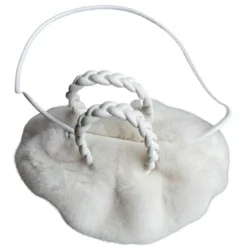 Lorlie ACCESSORIES SO WARM WHITE FUR MINI BAG