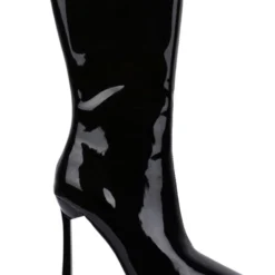 Lorlie STEAL THE NIGHT BLACK PATENT BOOT