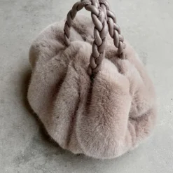 Lorlie SO WARM GREY FUR MINI BAG