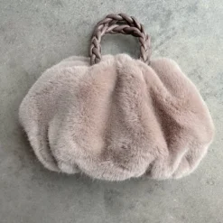 Lorlie SO WARM GREY FUR MINI BAG