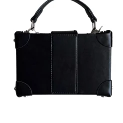 Lorlie FLASHY EVENING BLACK TRUNK BAG