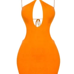 Lorlie WOMENS IN MY FEELINGS ORANGE MINI DRESS