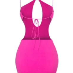 Lorlie WOMENS IN MY FEELINGS FUCHSIA MINI DRESS