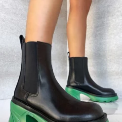 Lorlie WOMENS BIG ENERGY KELLY GREEN CHELSEA BOOTS