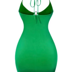 Lorlie IBIZA DREAMS KELLY GREEN MINI DRESS