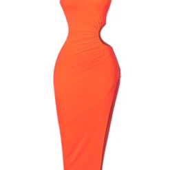 Lorlie WOMENS ATTENTION ON YOU ORANGE MAXI DRESS