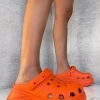 Lorlie EYES ON ME ORANGE PLATFORM CLOG