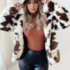 Lorlie SWEATERS & JACKETS NO PRIORITIES FAUX COW COAT