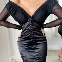 Lorlie DRESSES LEAVE IT ALL TO BLOOM SATIN DRESS