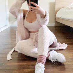 Lorlie SETS SOFT AS CLOUDS PINK CARDIGAN