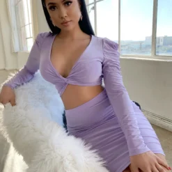 Lorlie LILAC ESCAPE SKIRT SET
