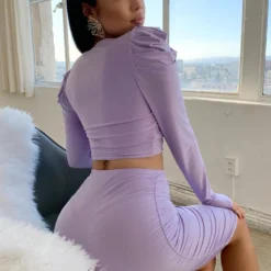 Lorlie LILAC ESCAPE SKIRT SET