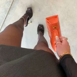 Lorlie HIGH GLAM BLACK MULE HEEL WOMENS