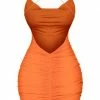 Lorlie FUEGO BABY ORANGE MINI DRESS WOMENS