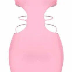 Lorlie AMOR MIO PINK TUBE MINI DRESS