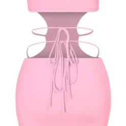 Lorlie AMOR MIO PINK TUBE MINI DRESS